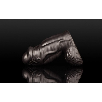 Weredog Dozer Jet Small prémiové čierne silikónové dildo 13,6 x 5,2–5,7 cm