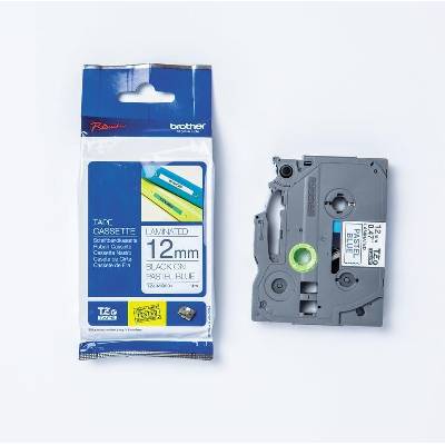 Brother TZ-MQ531 / TZe-MQ531, 12mm x4 m, черен печат/син фон, оригинална лента (TZEMQ531)