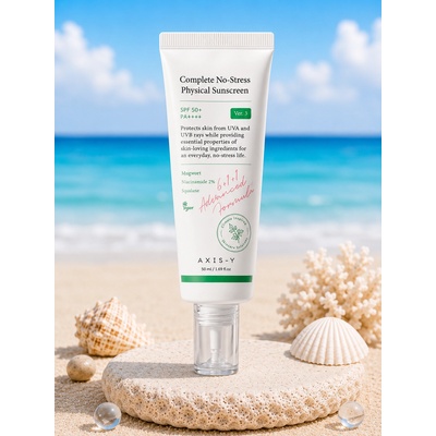 AXIS - Y Минерален слънцезащитен крем за лице SPF AXIS - Y Complete No-Stress Physical Sunscreen v. 3 50ml-SPF
