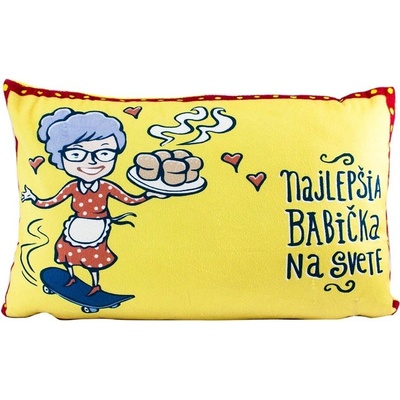 GiftyCity Vankúš Najlepšia babička 40x25