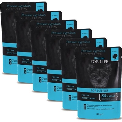 Fitmin For Life Junior turkey in gravy 6 x 85 g