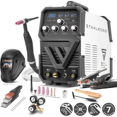 STAHLWERK Заваръчен апарат stahlwerk ac/dc wig/tig 200 st igbt set full/ 200А (1024)