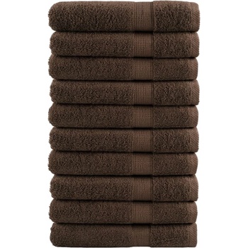 vidaXL Премиум кърпи SOLUND 10 бр кафяви 100x200 см 600 gsm (137247)