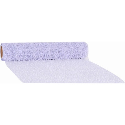 Pavučinový dekorativní běhoun na stůl 280 mm x 2,5 m levandulová