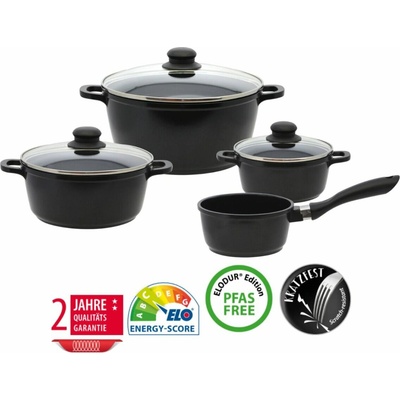 ELO Black Cast Sada hrncov 4 ks, hliníkové ELO BASIC 62440