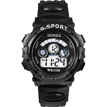 HONHX Детски часовник honhx g-sport, Дигитален, Хронометър, Черен (honhx-62004-black)
