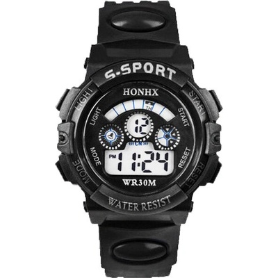 HONHX Детски часовник honhx g-sport, Дигитален, Хронометър, Черен (honhx-62004-black)