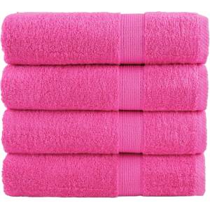 vidaXL Премиум кърпи за ръце SOLUND 4 бр. Розови 50x100 см 600 г/м2 (137522)