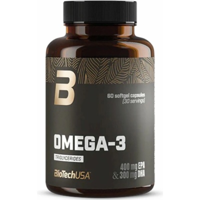 BioTechUSA Omega-3 Triglycerides 60 kapslí