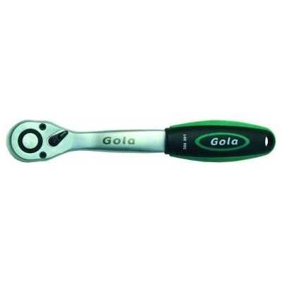 GOLA 100001 ráčna s přepínací páčkou 1/4" prohnutá