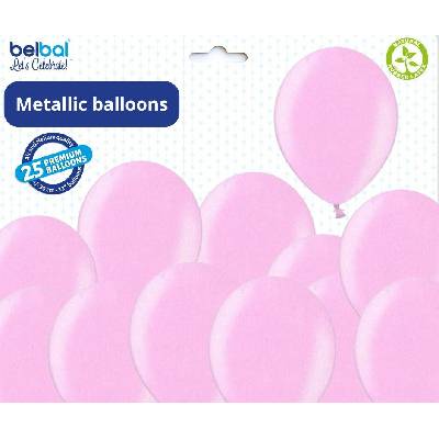 Belbal Balónek světle růžový metalický 071