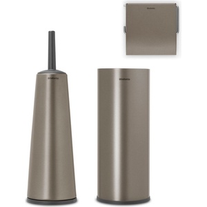 Brabantia Тоалетни аксесоари ReNew платинени 3 части (280641)