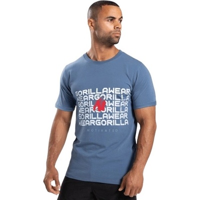 Gorilla Wear pánske tričko Bradley Coronet modrá