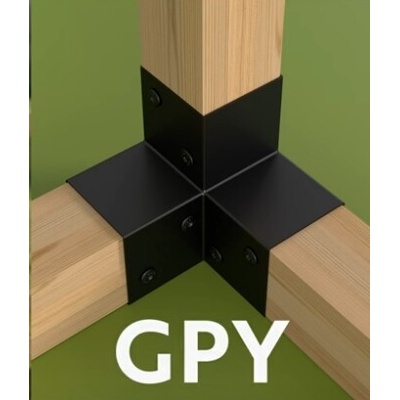 Domax Trámová spojka Y 100, čierna C 102x206x202x2,0