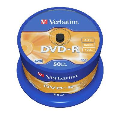 DVD-R, 4.7 GB, 16x, AZO покритие, 50 броя в шпиндел (2065200059)