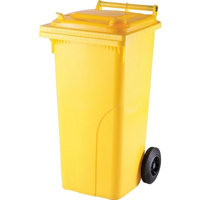Meva Popolnica s vekom, 120 l, plast, žltá MT0004-4