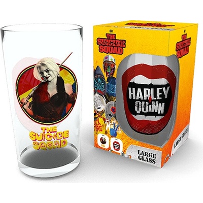 DC COMICS Large Glass Harley Quinn GLB0190 400 ml