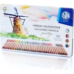 Astra Комплект цветни моливи от кедрово дърво, Astra, Престиж, В метална кутия, 36 цвята (AS312117003)
