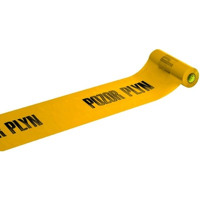 Anticor fólie výstražná žlutá POZOR PLYN 220 mm x 20 m – Zboží Dáma