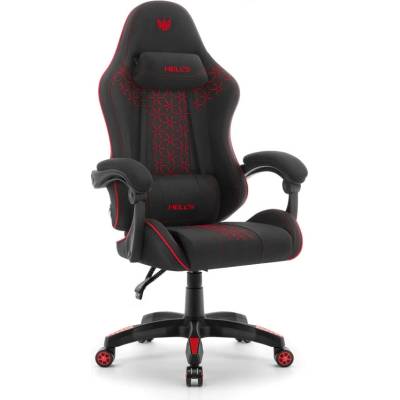 Hell's Chair HC-1008 2.0 Black Red Fabric Mesh