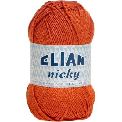 Pletací příze Elian Nicky 6963 - oranžová