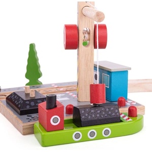 Bigjigs Rail Въглищно пристанище с кран (BJT257)