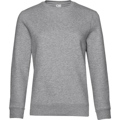 B&C Queen Crew Neck sivá heather