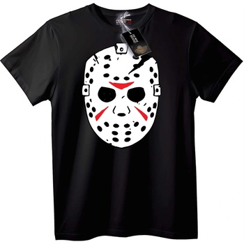 NOONEBRAND Тениска Halloween Джейсън Маска - 2XL, Black