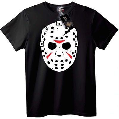 NOONEBRAND Тениска Halloween Джейсън Маска - 2XL, Black