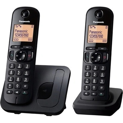 Panasonic KX-TGC212 Telefón 2 slúchadlá čierna