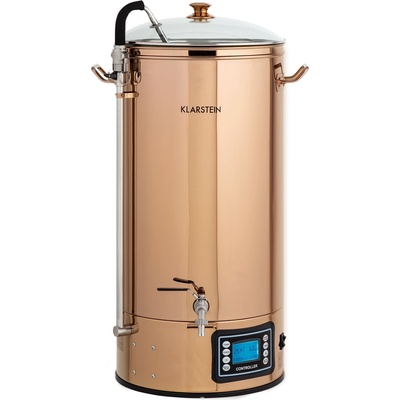 Klarstein Mundschenk XXL, малцова пивоварна, устройство за варене на бира, комплект 3000 W, 50 l, неръждаема стомана (FP3-MundschenkXXLCop) (FP3-MundschenkXXLCop)