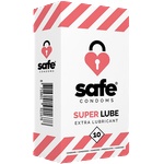 Safe - Condoms with Extra Lubricant Superlube 10 pcs