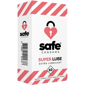 Safe - Condoms with Extra Lubricant Superlube 10 pcs