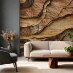 Art Gift Decor Фототапет дървесна текстура с 3d ефект