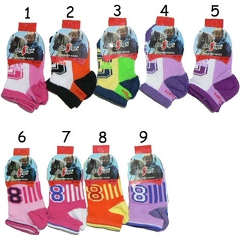 Dívčí a chlapecké kotníčkové ponožky mix