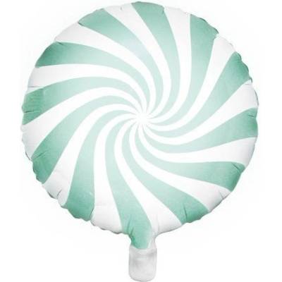 Party Deco Фолиев Балон Близалка, Мента, 35см (fb20p-103)