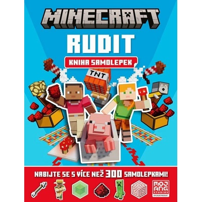 Minecraft Rudit kniha samolepek