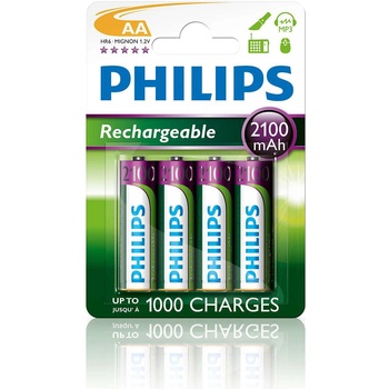 Philips R6B4A210/10 ELEMENTS FILLABLE AA 2100 mAh 4-BLISTER (R6B4A210/10)