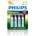 Philips R6B4A210/10 ELEMENTS FILLABLE AA 2100 mAh 4-BLISTER (R6B4A210/10)