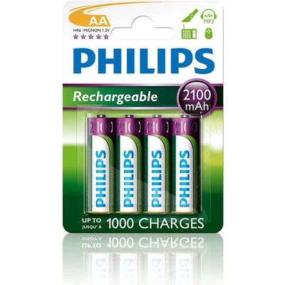 Philips R6B4A210/10 ELEMENTS FILLABLE AA 2100 mAh 4-BLISTER (R6B4A210/10)