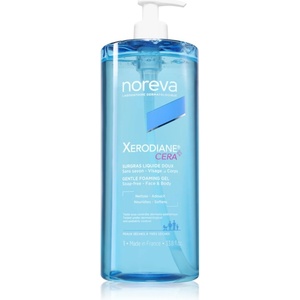 Noreva Xerodiane® Cera Gentle Foaming gel лек почистващ гел за суха и чувствителна кожа 1000ml