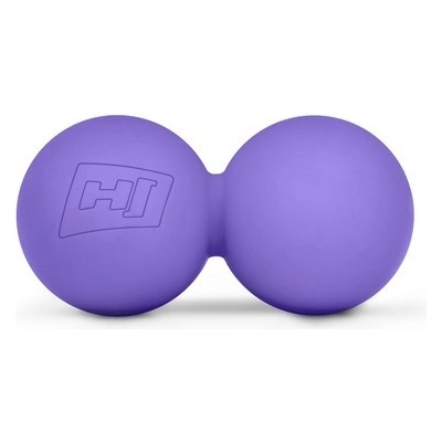 Hop-Sport silikonová masážní koule dvojitá fialová 63 mm