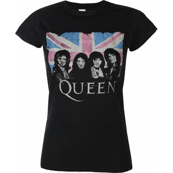 ROCK OFF Дамска тениска Queen - Packaged Union Jack - Black - ROCK OFF - QUTSP12LB