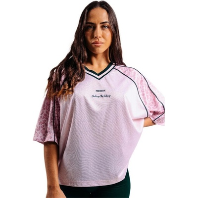 Nebbia Dámske tričko Primal Oversized T Shirt '97 862 pink leopard