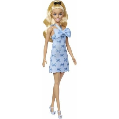 Barbie modelka s modrou mašľou