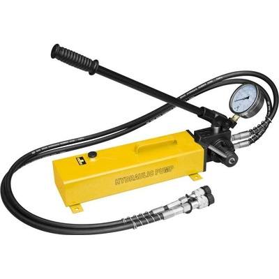 Ruční hydraulická pumpa dvourychlostní, tlak 20 bar, s tlakoměrem, 2 hadice - HHB-700S