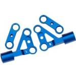 Traxxas предно горно алуминиево рамо на шасито синьо (чифт)