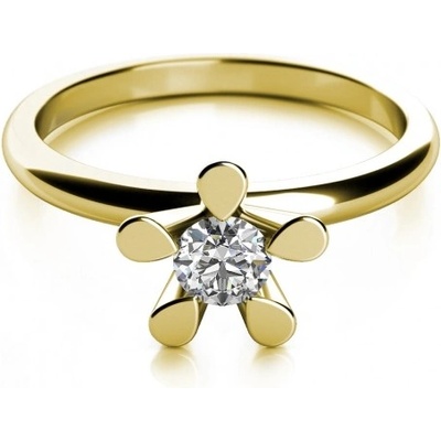 Couple prsten Flower Ii žluté zlato se zirkonem 6810608 0 1