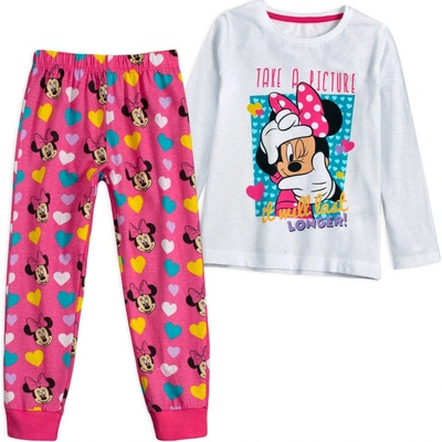 Dívčí pyžamo Disney Minnie bílé