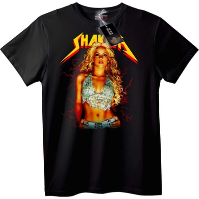 NOONEBRAND Тениска Рок Стил на Shakira - XL, White